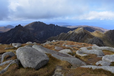 Goatfell summit view
